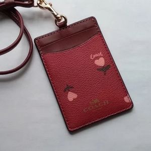 Coach Lanyard Heart Floral